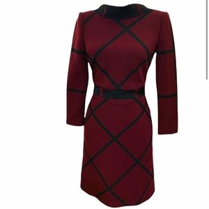 Karen Millen Windowpane Check-pattern Mini Dress